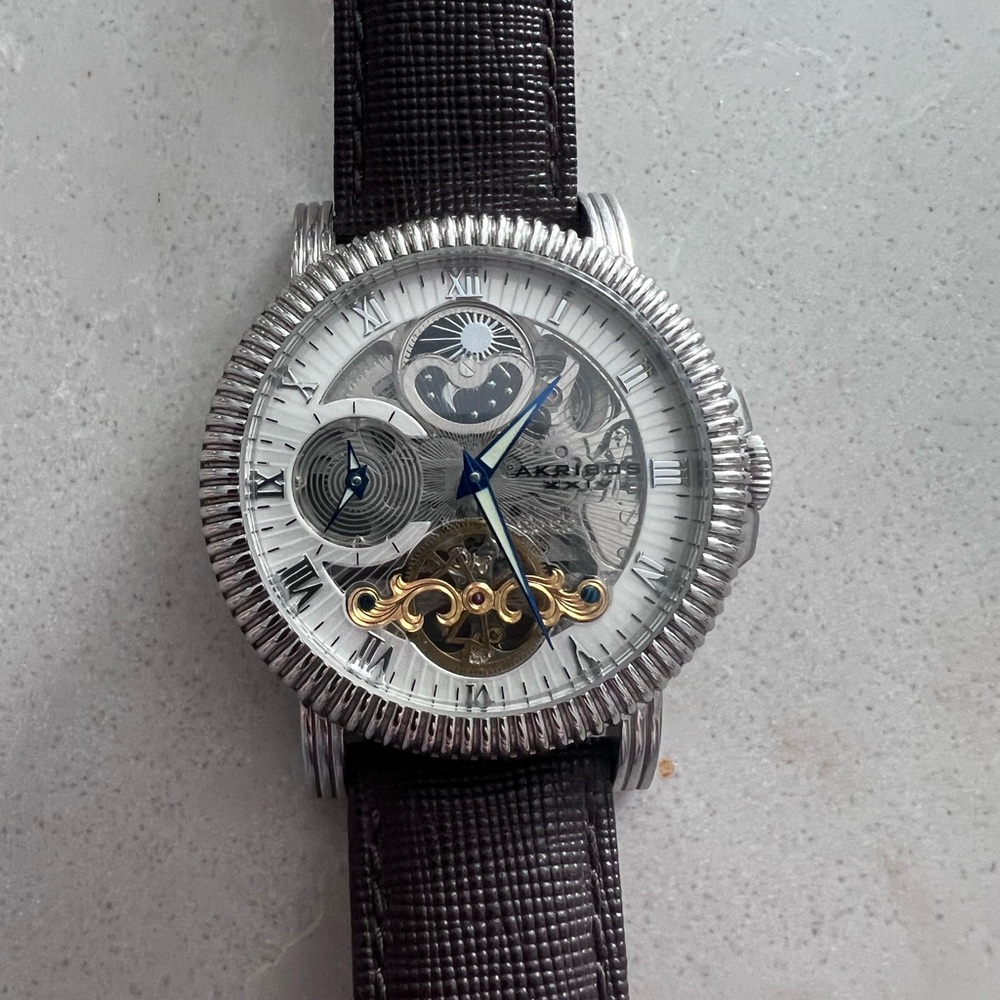 Akribos XXIV Silver Watch automatic